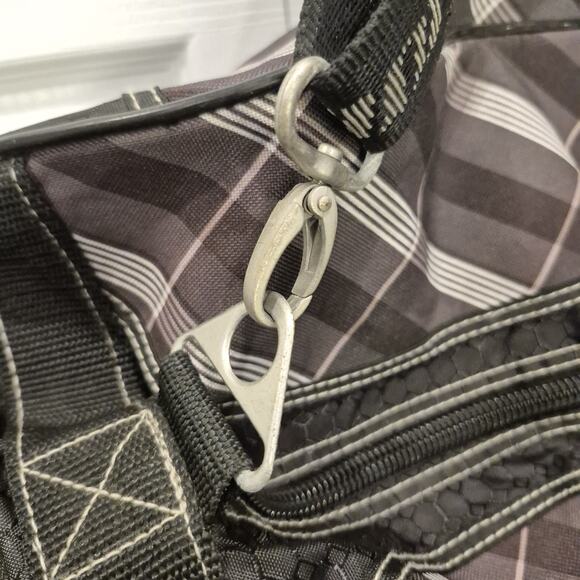 Warrior Lacrosse Baseball Hockey Duffle Equipment Bag Gray Black Large 32" Long - Picture 8 of 14